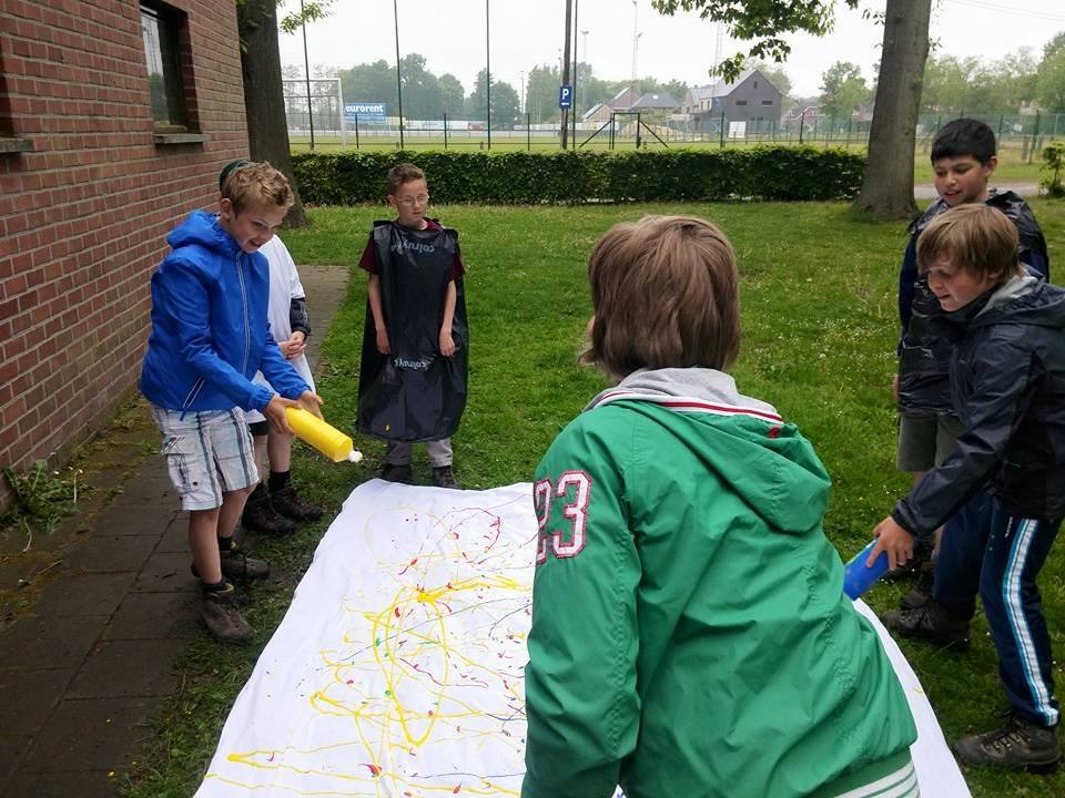 Sint-Martinus den XIIde - Graffiti activiteit WK 2015